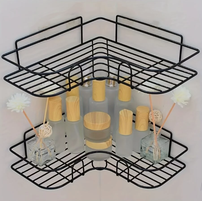Bathroom Kitchen Corner Organizer SS Rack
