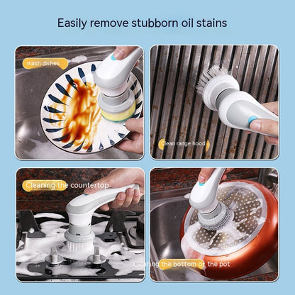 Cordless Electric Cleaning Brush 4 in 1 Spinning Scrubbing Cordless
