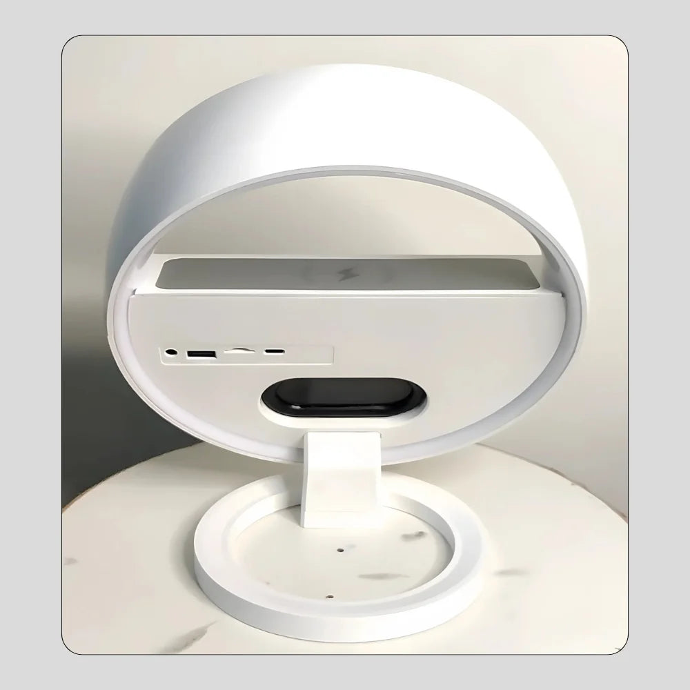 (50% OFF) NEW Gadget - Bluetooth Speaker - Watch & Mobile Wireless Charger - RGB Lighting - Clock & Alarm Table Lamp