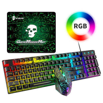 Mechanical RGB Gaming Keyboard and Mouse & Mousepad