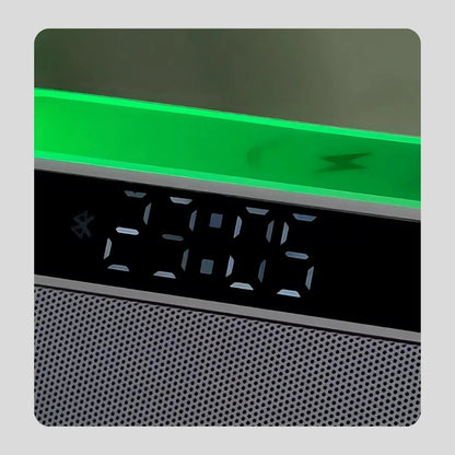 (50% OFF) NEW Gadget - Bluetooth Speaker - Watch & Mobile Wireless Charger - RGB Lighting - Clock & Alarm Table Lamp