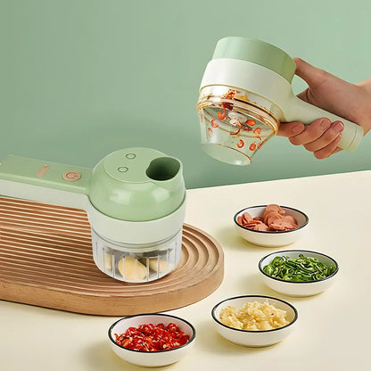 BEST 3 in 1 Electric Rechargeable Handheld Food Chopper Crusher
