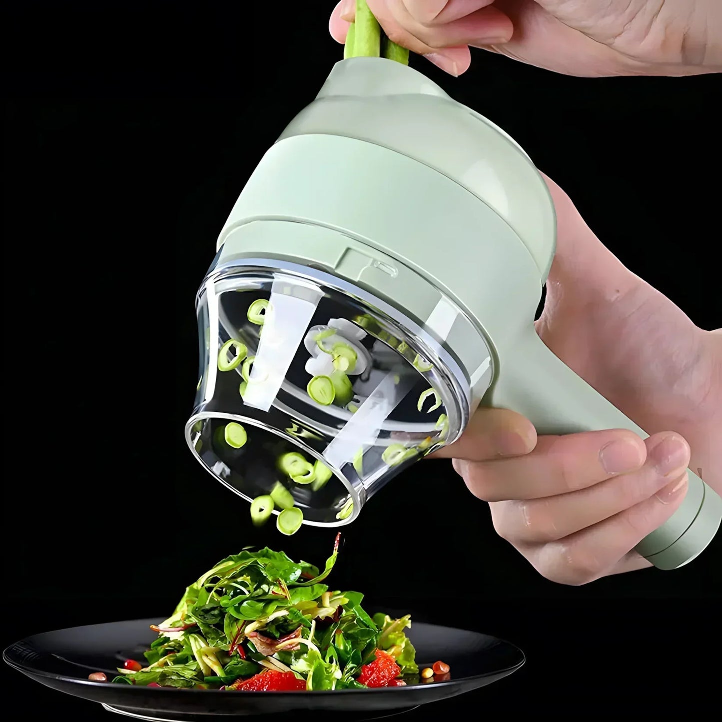 BEST 3 in 1 Electric Rechargeable Handheld Food Chopper Crusher