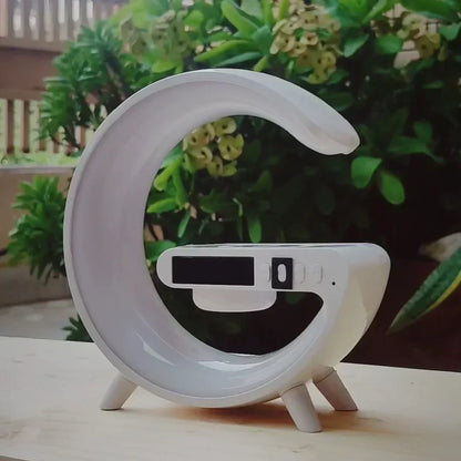 G-Shaped 5 in 1 Night Lamp Wireless Charger Bluetooth Speaker