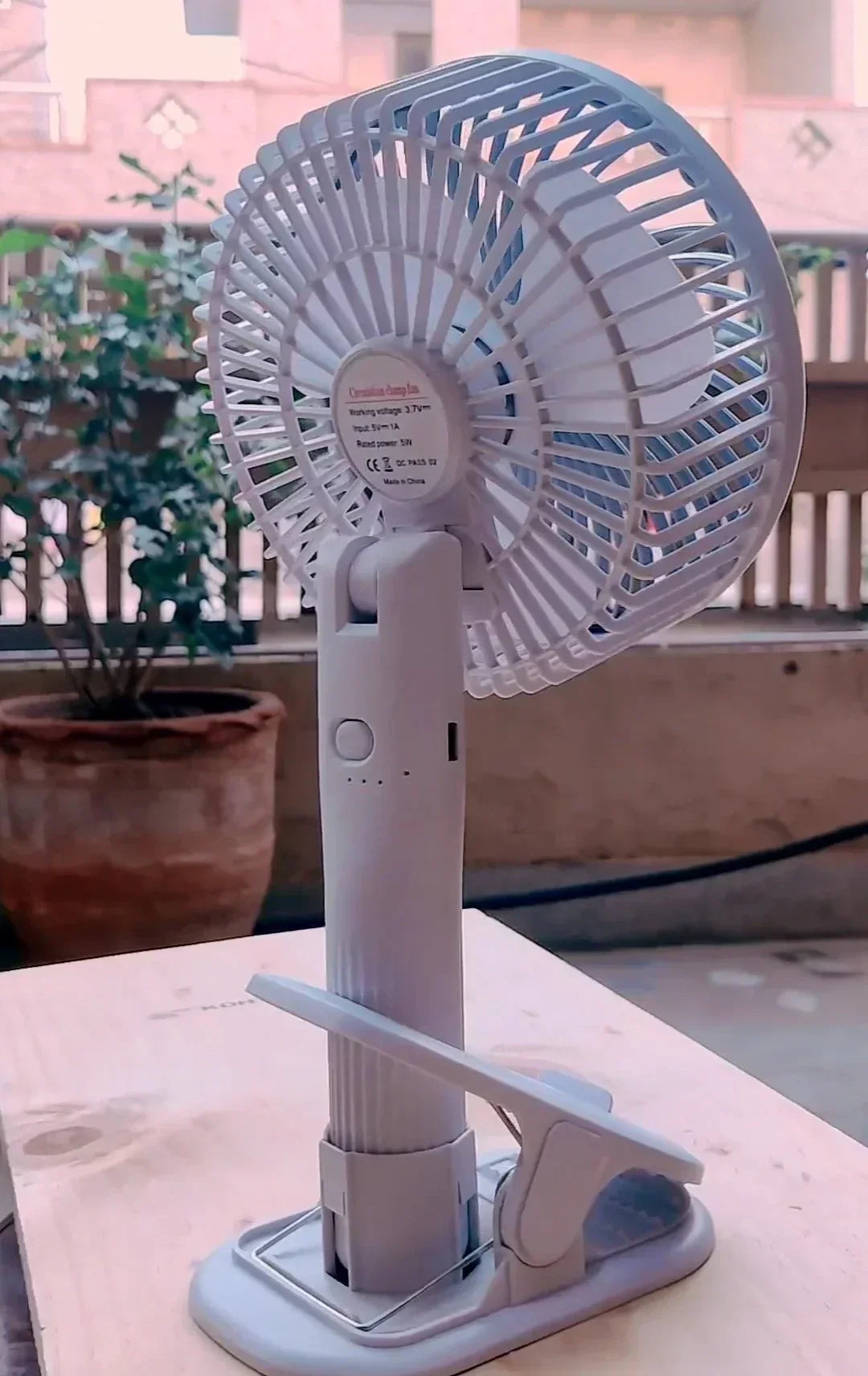 2 in 1 Reachargeable and Portable Table and Hand Fan