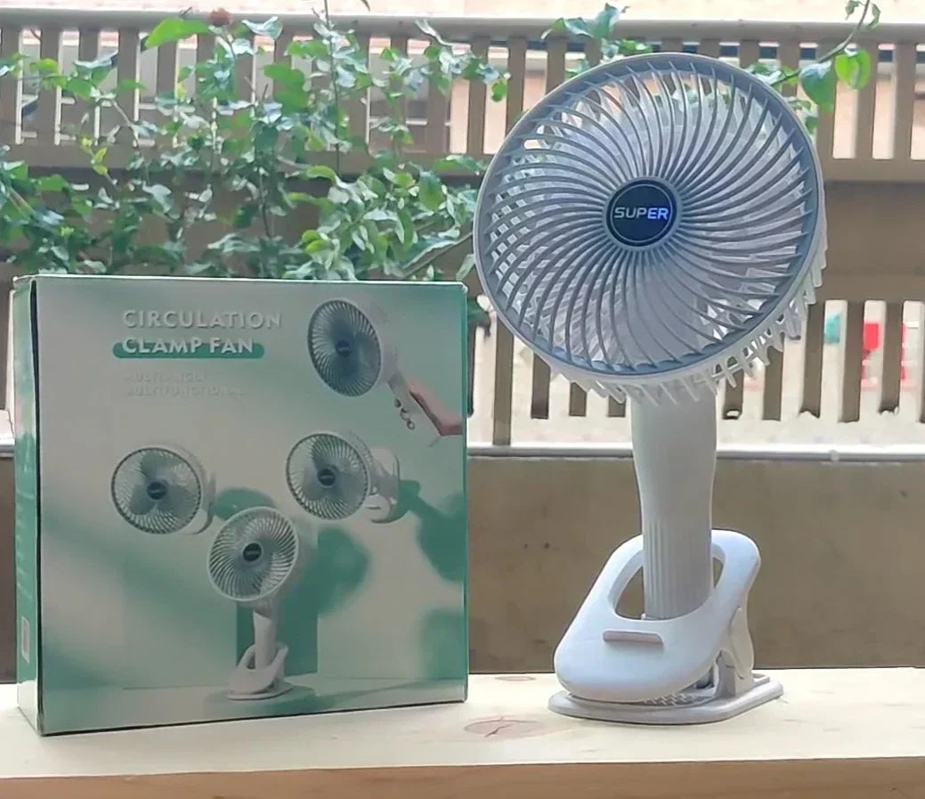 2 in 1 Reachargeable and Portable Table and Hand Fan