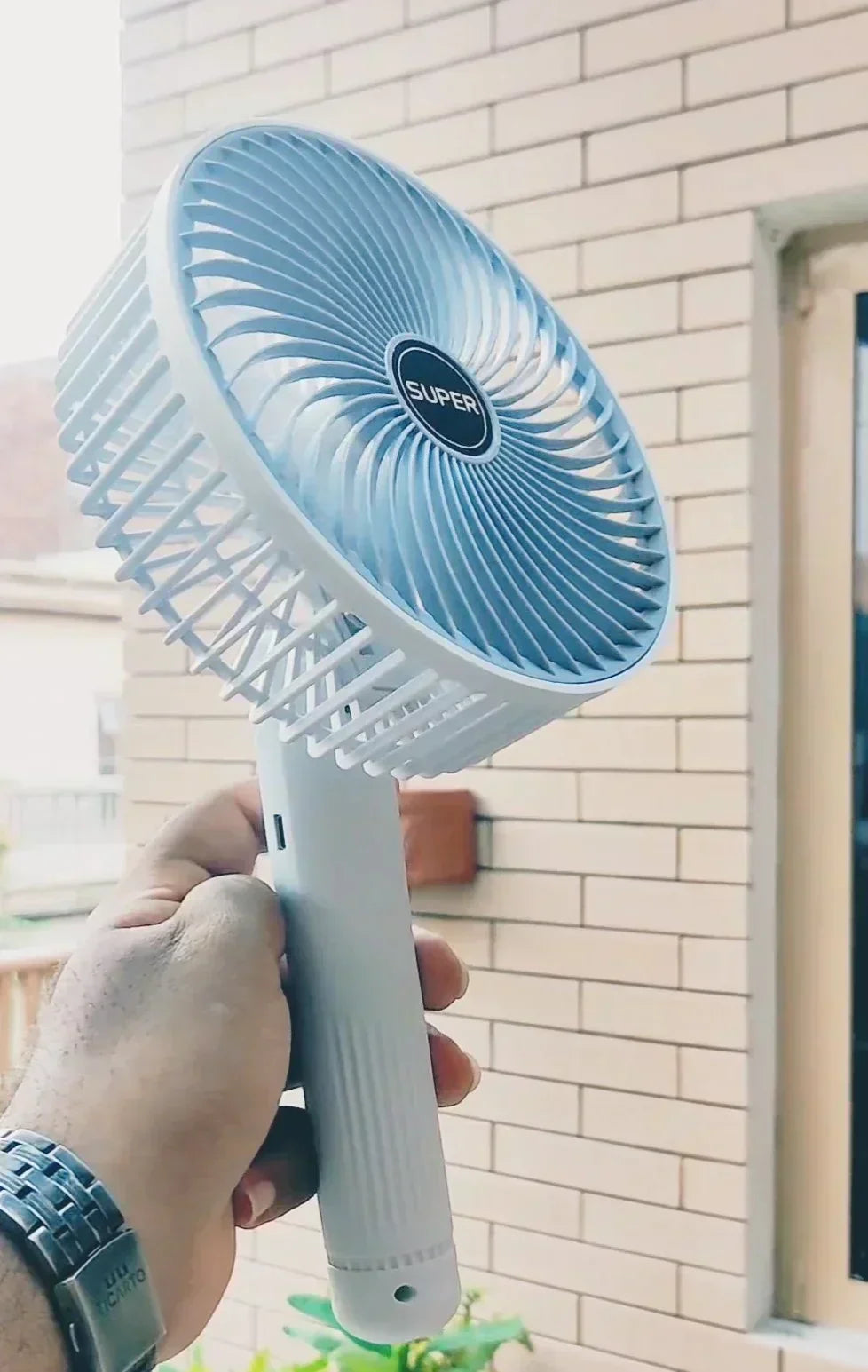 2 in 1 Reachargeable and Portable Table and Hand Fan