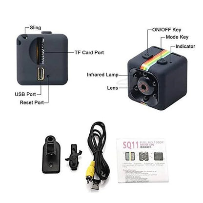 SQ11 Mini Camera Night Vision Motion Detection - Webcam